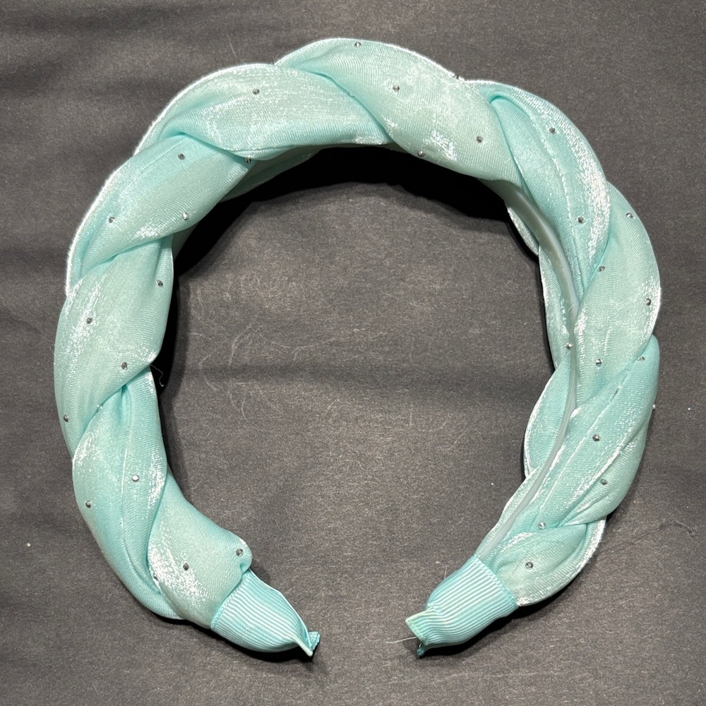 Chic Aqua Braided Headband